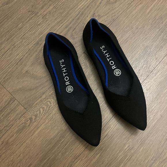 Rothy’s Black Pointed Toe Flats - Picture 2 of 8